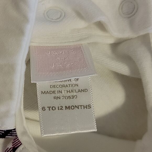 JANIE AND JACK 2-PIECE GRAY ROMPER DRESS AND ONESIE, SIZE 6-12 MONTHS - Picture 11 of 14